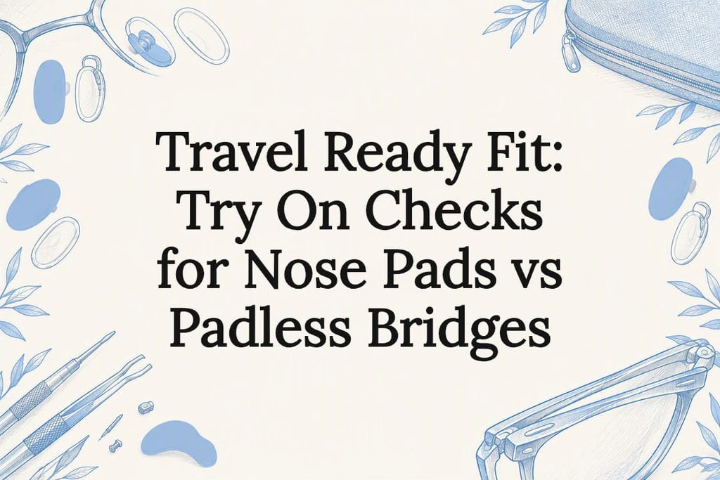 Travel Ready Fit: Try On Checks for Nose Pads vs Padless Bridges
