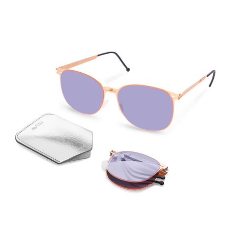 CHARLIZE Gold | Light-Grey - ROAV Eyewear | Official Retailer