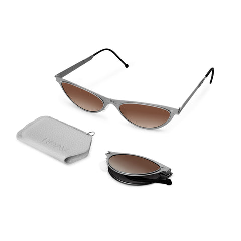 ATHENA Gunmetal | Brown - ROAV Eyewear | Official Retailer