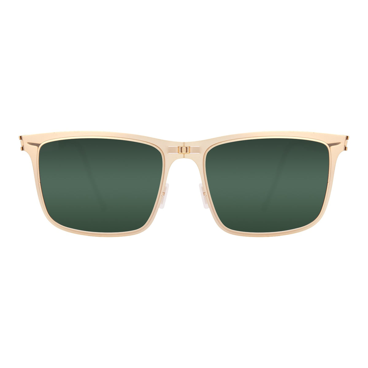 ROAV ECHO foldable rectangular sunglasses, Gold frame, G15 lens